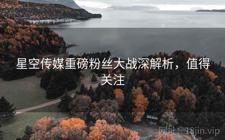 星空传媒重磅粉丝大战深解析，值得关注