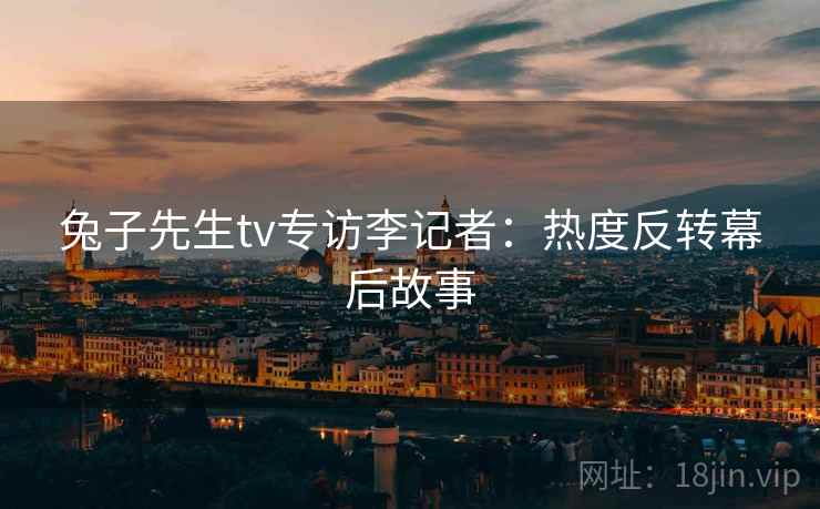 兔子先生tv专访李记者：热度反转幕后故事